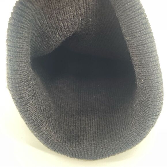 NFL x ‘47 Brand Kid’s Pittsburgh Steelers Black Gold Knit Pom Pom Beanie Hat OS - Picture 5 of 9